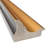 Sierra Half-Inch-Bevel Wood Framed Wall Mirror-119569047