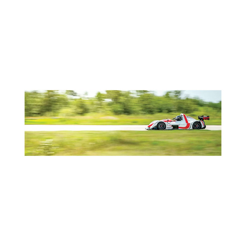 High-Speed Formula Car by Nik Rave - Wrapped Canvas Panoramic Print, 30.48 cm H x 91.44 cm W x 1.91 cm D