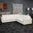 Concord Performance White Modular 3 Piece Sectional