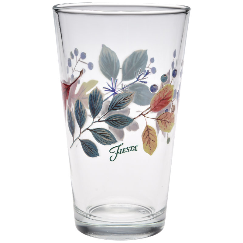 Fiesta Autumn Fields 16-Ounce Cooler Glass Set of 4