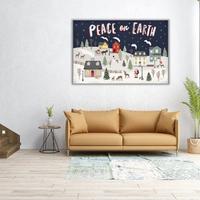 Village de Noël II - reproduction d'art sur toile