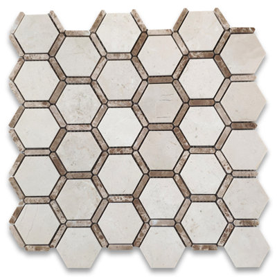 Crema Marfil Marble 12 in. x 12 in. Marble Tile