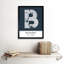 Bucharest City Map Bucharest Navy - Single Picture Frame Typography