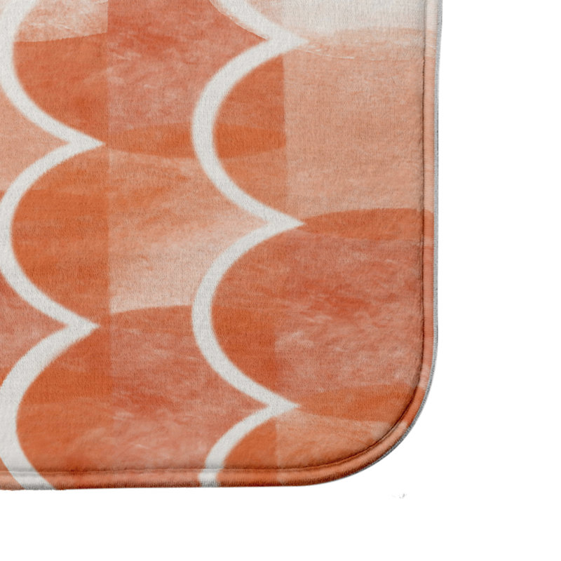 Tapis de bain Lenihan, l 21 po x L 34 po, Orange