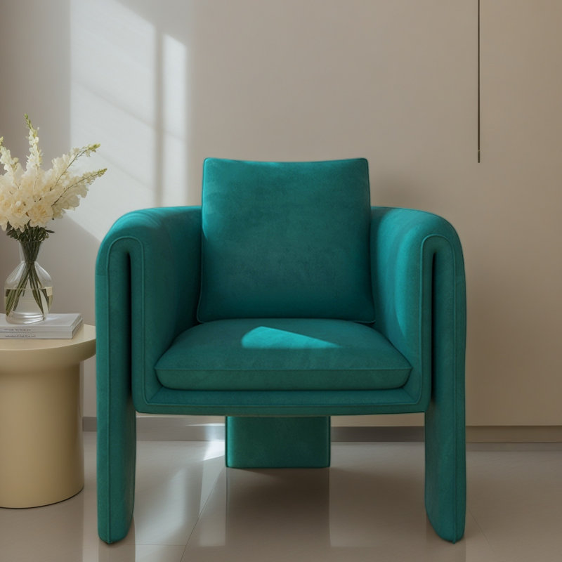 Fauteuil de loisir simple et confortable., Vert