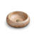 17.7" Round Ceramic Vessel Sink, Rustic Hand-Carved Textured Bathroom Sink, Speckled Earthy Finish-120866987