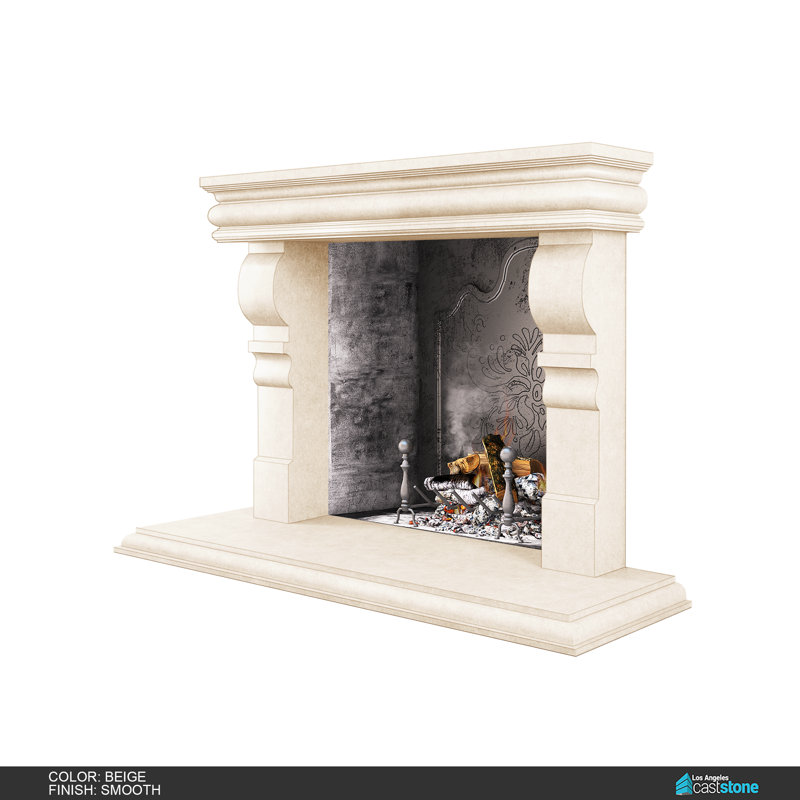 Hamilton Fireplace Surround, Smooth/Beige