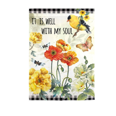 Double Sided 10'' H x 6'' W Polyester Garden Flag