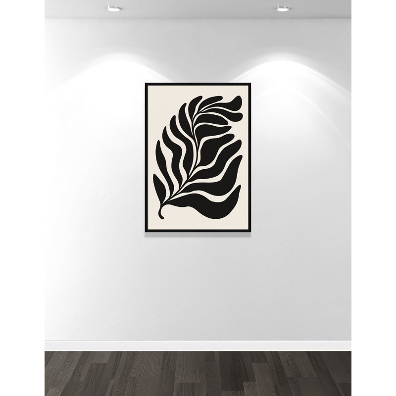«Flow of Nature Print» par Royle, L 29,5 po x H 41,5 po, Impression encadrée, Grain de bois noir