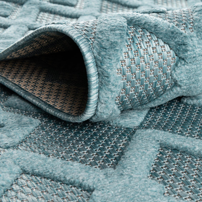 Hebb Geometric Indoor / Outdoor Rug, Round 7'
