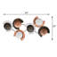 DÉCOR MURAL EN MÉTAL GRAND MÉTAL EN ARGENT 100% GÉOMÉTRIQUE ÉCLAIRÉ À LA MAIN - taille 54 po, couleur argentée multicolore, motif géométrique, art mural en métal pour le salon, la salle d'étude, le bureau-935667558