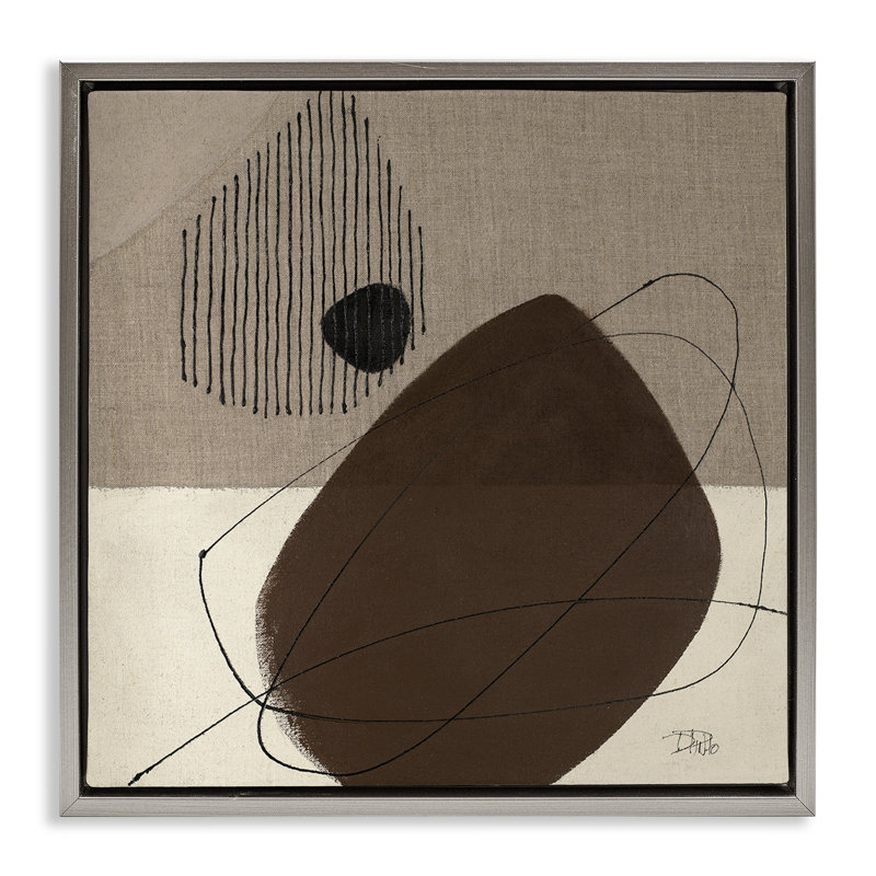 «Hidden Lines Abstraction», art mural par Patricia Pinto, Cadre flottant gris lustré, H 18 po x l 18 po