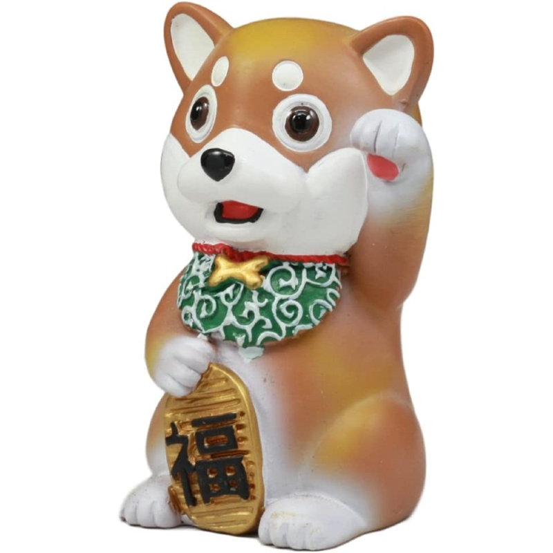 Figurine Delzora Ebros Maneki Shiba Inu