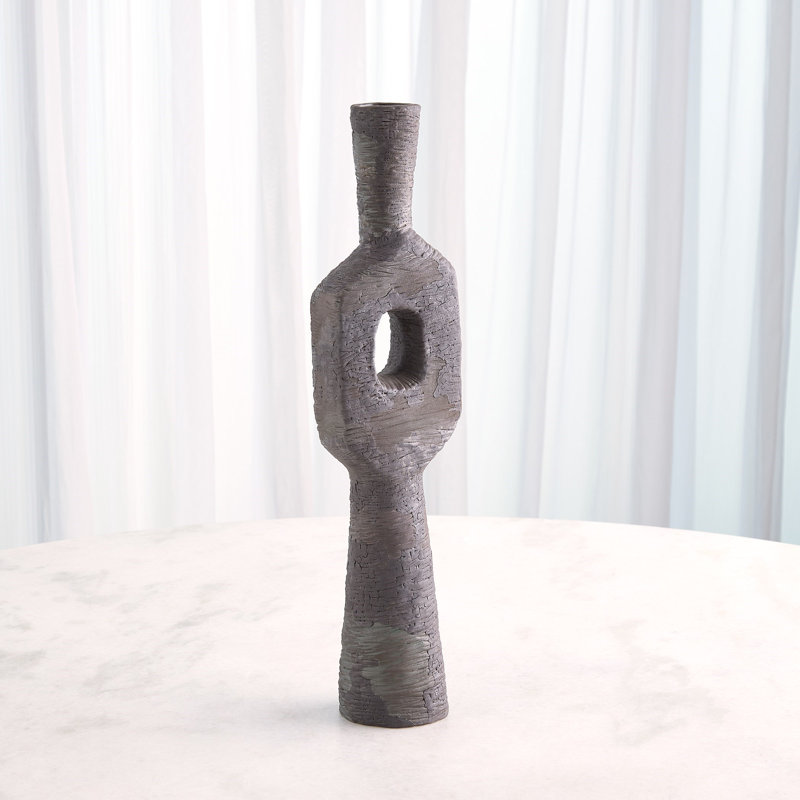 Ebba Vase-Rugged Brown-Lg, 22" H x 5.25" W x 2.25 D