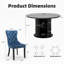 Table de salle à manger ronde de 47 pouces avec tablette de rangement à 2 couches et porte coulissante en bois-1403568388