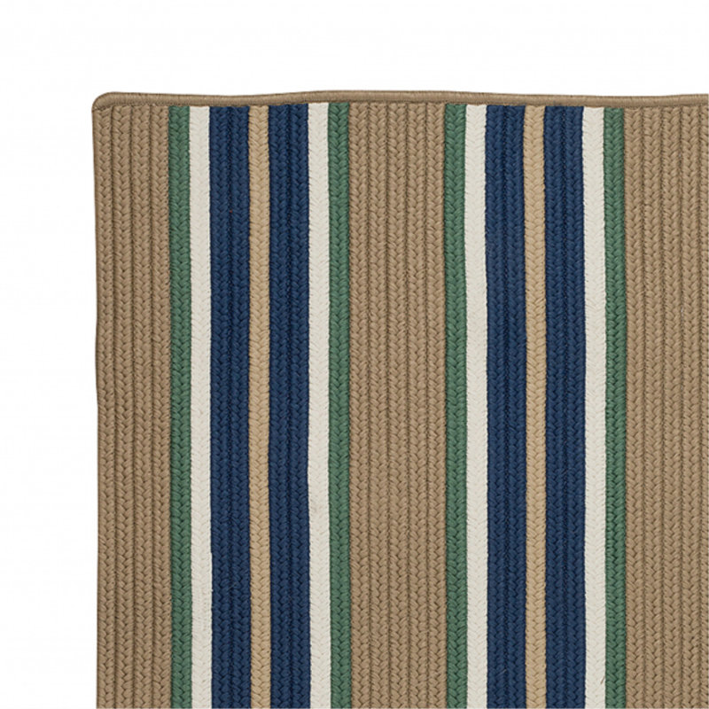 Tapis taupe tressé à la main Madalynn Isle, Rectangle 5 pi x 7 pi