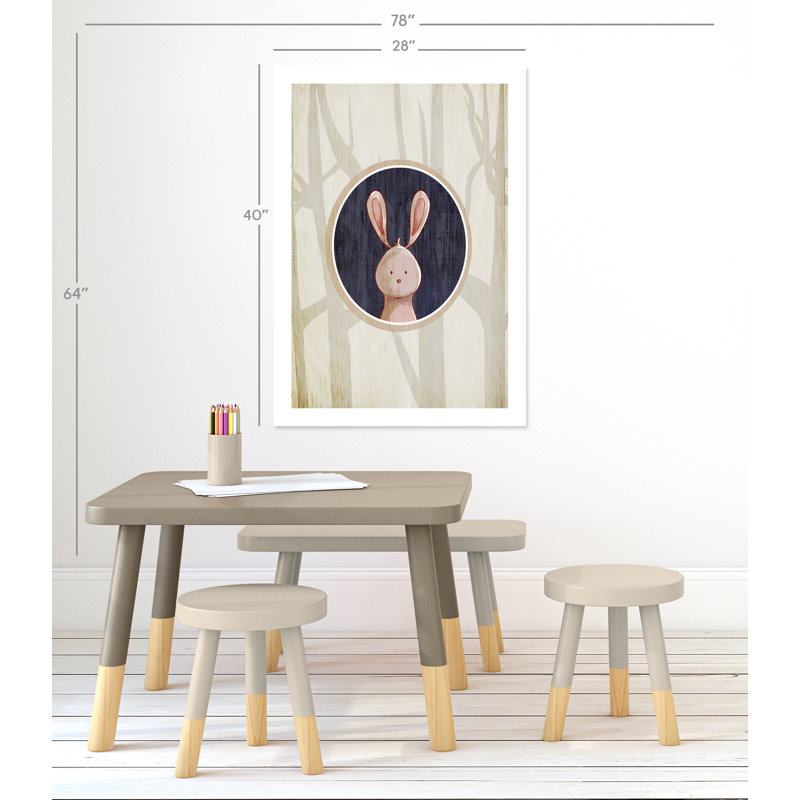 «Juvenile Forest Animals», impression sur papier, H 40 x l 28 po x P 1 po, Papier