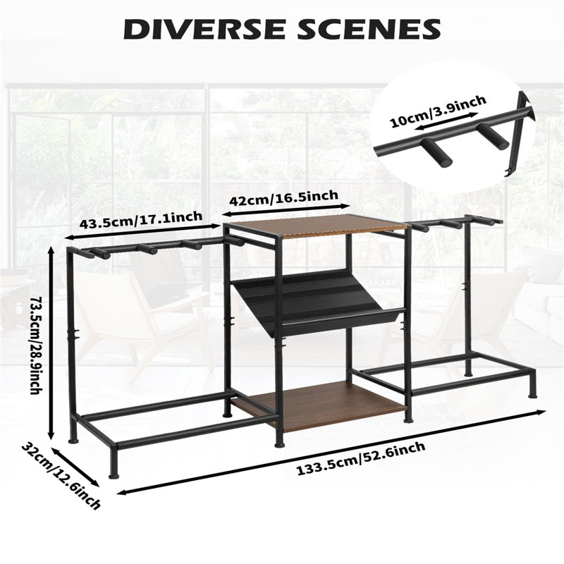 Bomke 73.5cm H Media Shelves