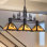 3-light Rustic Tiffany Billiard Pool Table Light  Farmhouse Chandelier