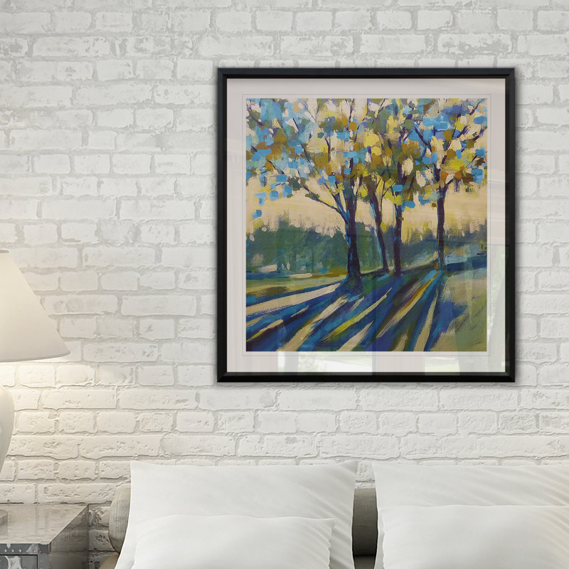 « long shadows », impression encadrée, H 22,5 po x l 22,5 po x P 1,5 po