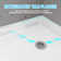 30 In. D X 60 In. W X 5 1/2 In. H Drain Single Threshold Shower Base