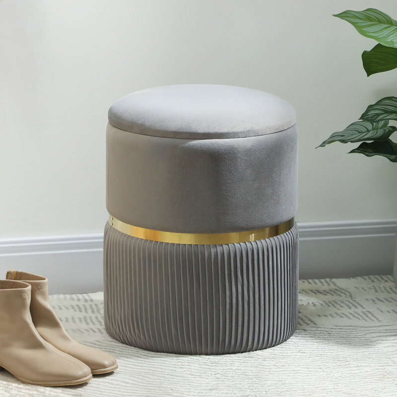 36cm Wide Standard Ottoman, Grey