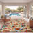 Bernia Floral Ivory/Red/Green Indoor/Outdoor Area Rug-1344553075