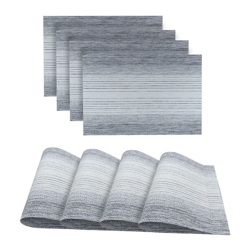 Ombre Rectangle Placemat, Gray