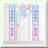 2 Metallic Tinsel Fringe Curtains