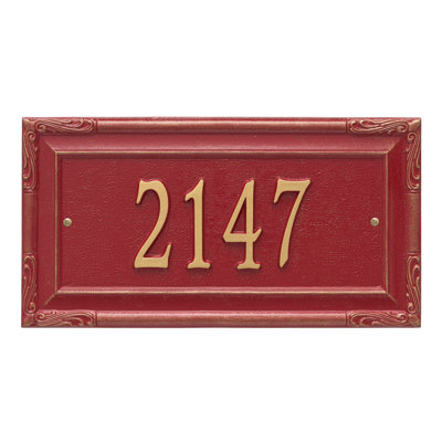 Gardengate Personalized Grande 1-Line Wall Address Plaque