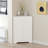 Floor Corner Cabinet With 2 Doors And Adjustable Shelves, Freestanding Narrow Cabinet Organizer, Corner Storage Cabinets