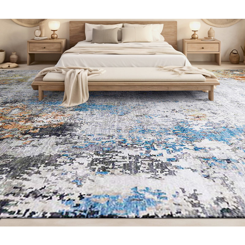 Himalayan Abstract Area Rug, Rectangle 6' x 9'