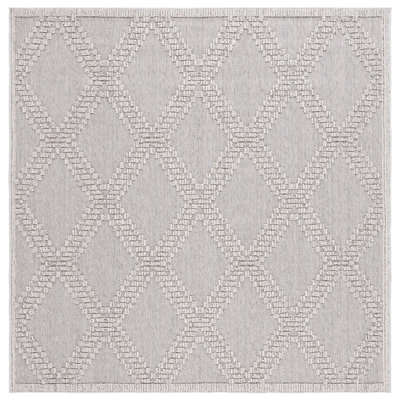 Amber-Jayne Area Indoor/Outdoor Area Rug In Gray/Light Gray