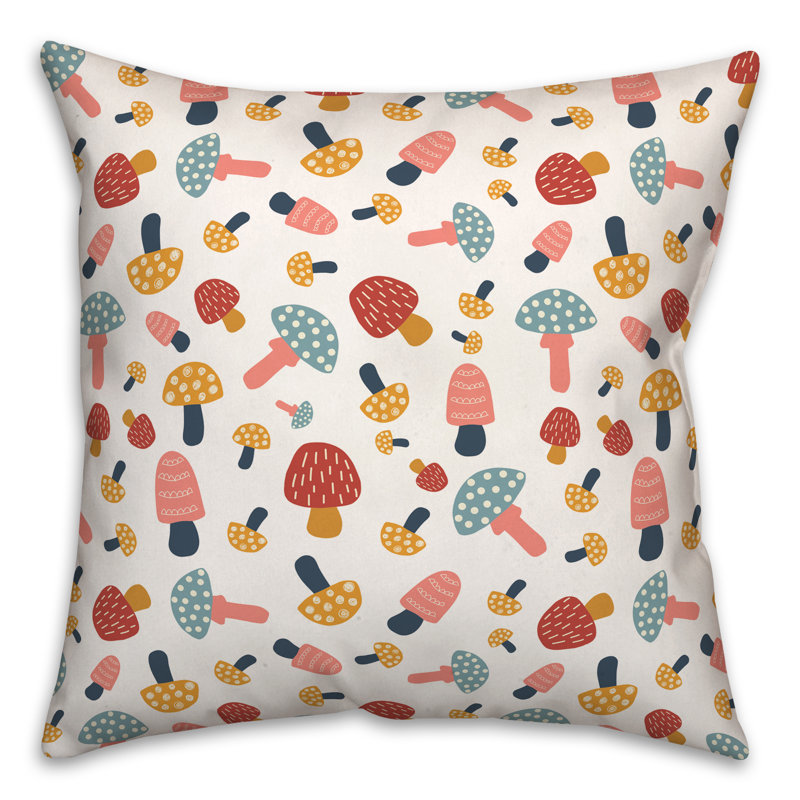  Housse et insert de coussin carré mignon, 18 po x 18 po
