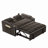 Versatile Foldable Double Seat Recliner, Comfortable Velvet Pull-Out Sleeper Sofa Bed With Side Pockets, USB Port, Swivel Phone Stand, Ashtray And Adjustable Backrest-178860273