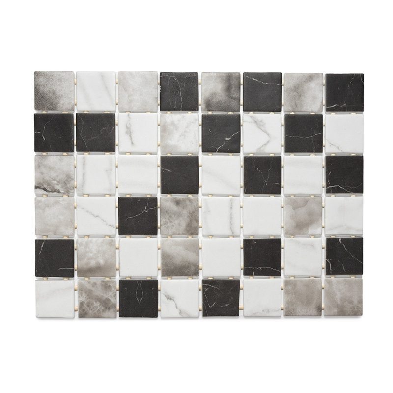 Eterna Square 12" x 12" Glass Mosaic Wall & Floor Tile