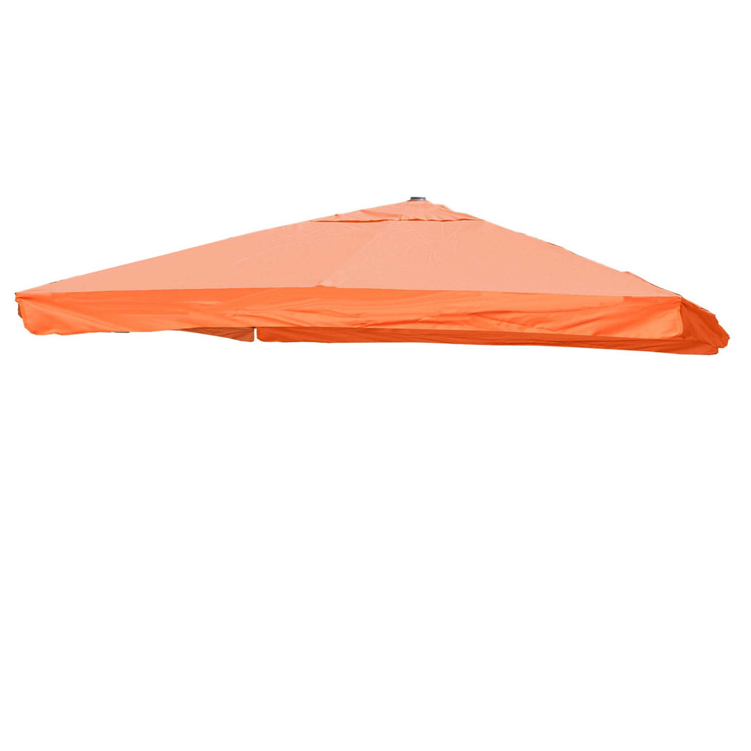 Ersatz-Bezug Für Luxus-Ampelschirm HWC-A96 Mit Flap, Sonnenschirmbezug Ersatzbezug, 3X3m (Durchmesser4,24M) Polyester 3K...