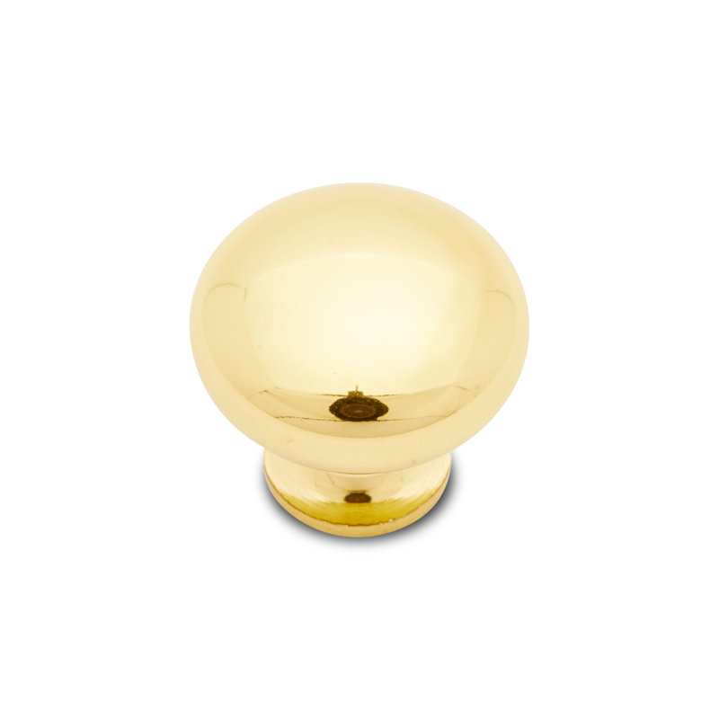 Poignée globe Globe CK Series, H 1,25 po x l 1,25 po x P 1,19 po, Laiton poli