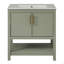 Meuble-lavabo de 30 pouces avec lavabo en céramique et rangement polyvalent - idéal pour les petites salles de bain-1964691532