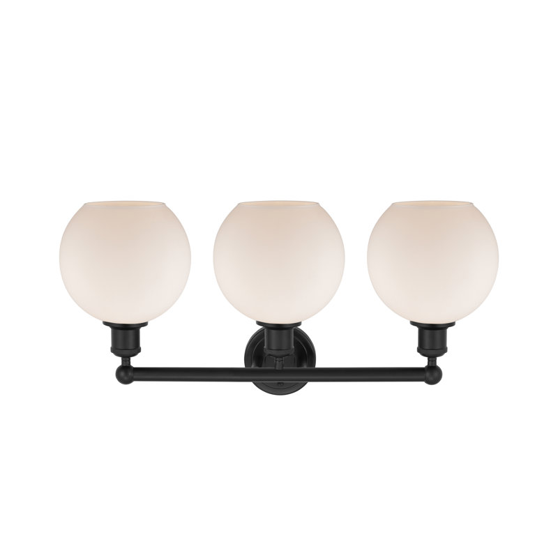 Ellington 3 - Light Dimmable Vanity Light, Matte White, Matte Black