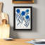 Borrowed And Blue Flowers II Framed On Paper by Danhui Nai Print-2109979484-2109979491