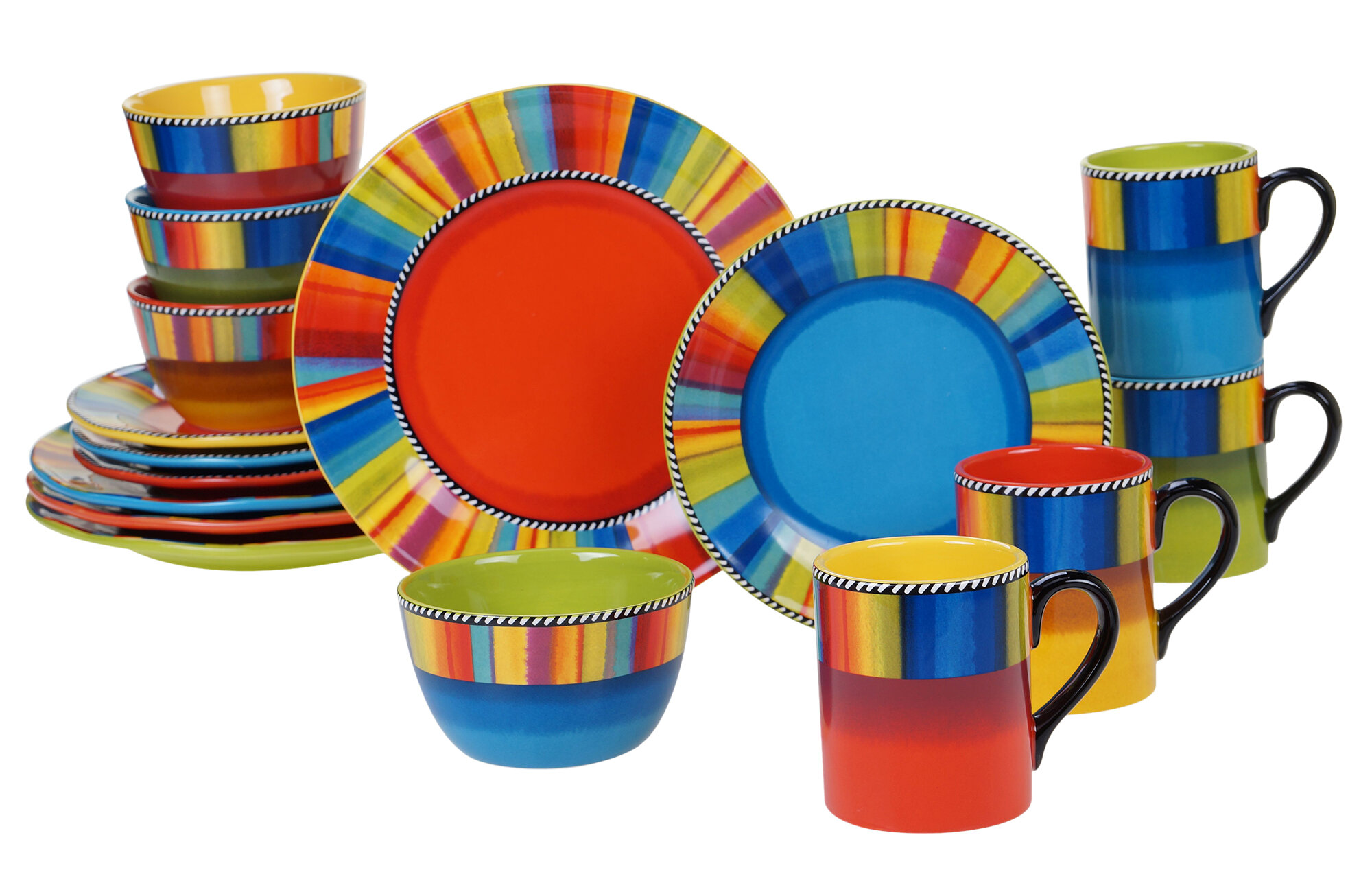 Colorful 2024 dish set