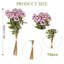 12PCS Fleurs artificielles roses en soie-404937730