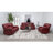 Elodie Red Upholstered Motion Reclining Loveseat-1371116982-1371116976