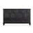Mid-Century Style Solid Wood Tempered Glass Sideboard