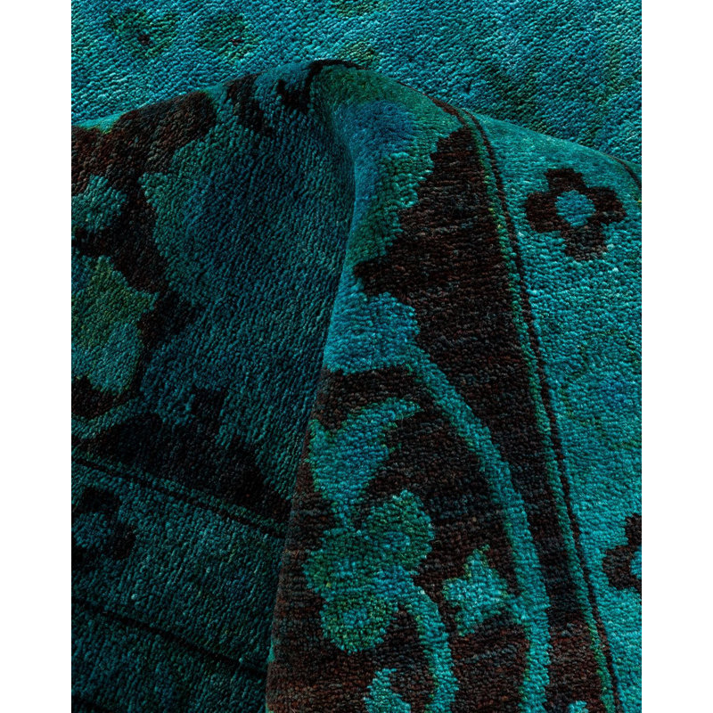 Overyed One-of-a-Kind Rectangle 9' X 12' Hand Knotted Area Rug