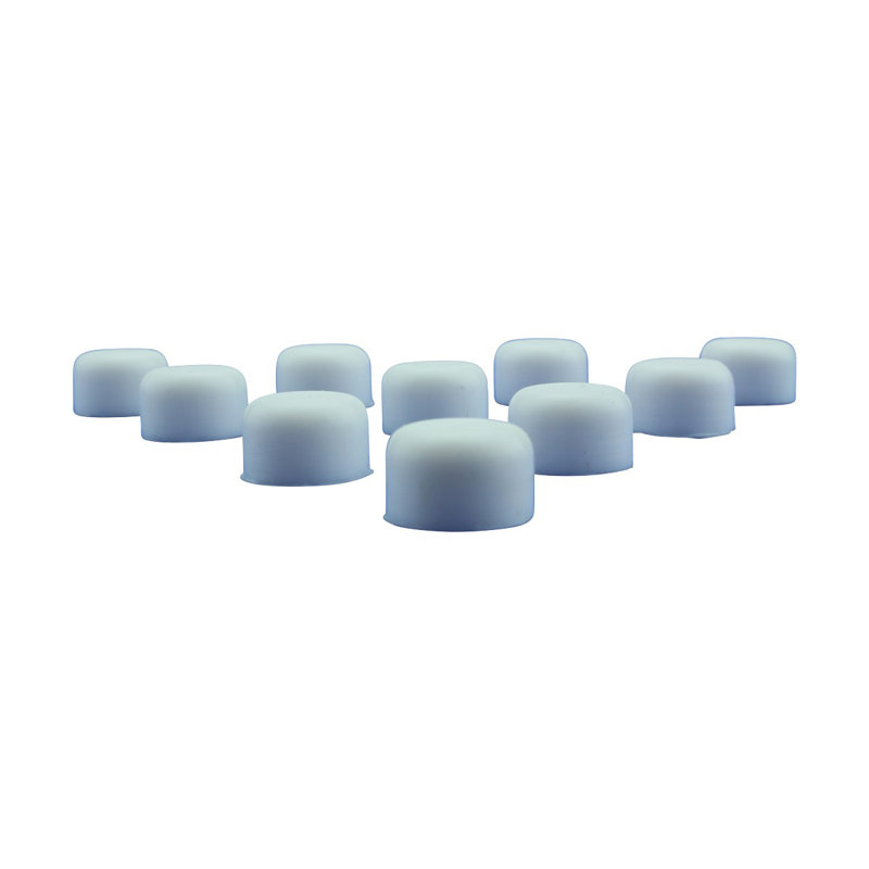 White Silicone Door Stopper Tips 1/4" ID Wall Protect Bumper Stopper