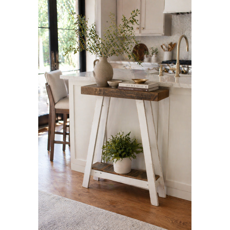 A-Frame Counter Height Console Table, 36" H x 28" W x  10" D