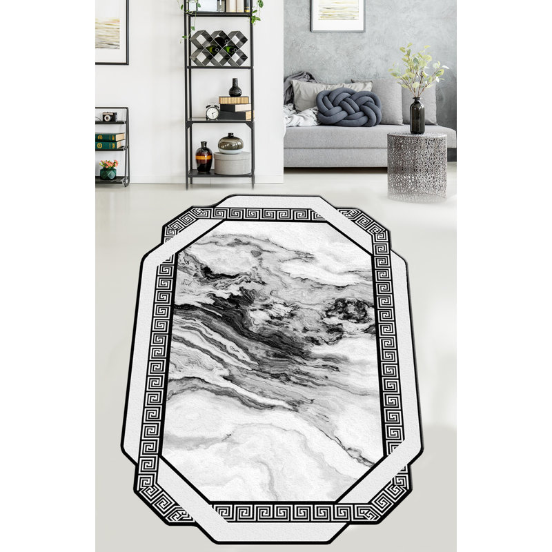 Premium Hall Carpet (2.6 x 6.6 ft), 100% Polyester, 0.4 in Pile Height | Antibacterial, Non-Slip Underside, Machine Washable at 30°C | Ideal for Entryways & Living Spaces, Soft & Durable Design