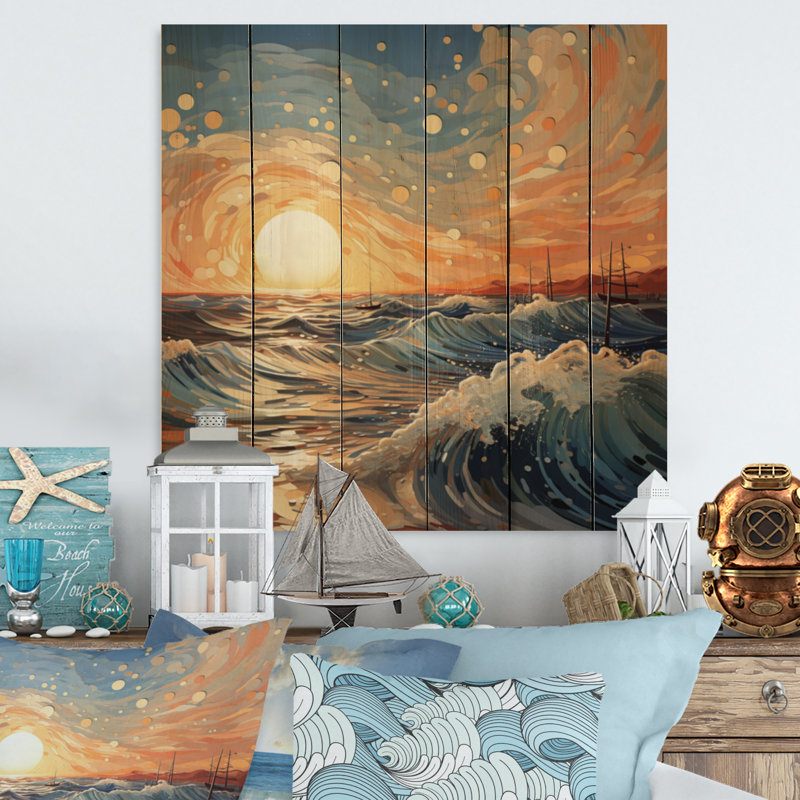 «Beach Photo Sunkissed Sands IV» sur bois, H 15 po x l 15 po x P 0,78 po